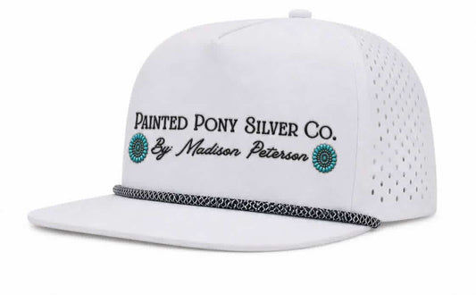 White rope ball cap PREORDER