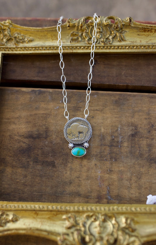 Sonoran buffalo nickel necklace